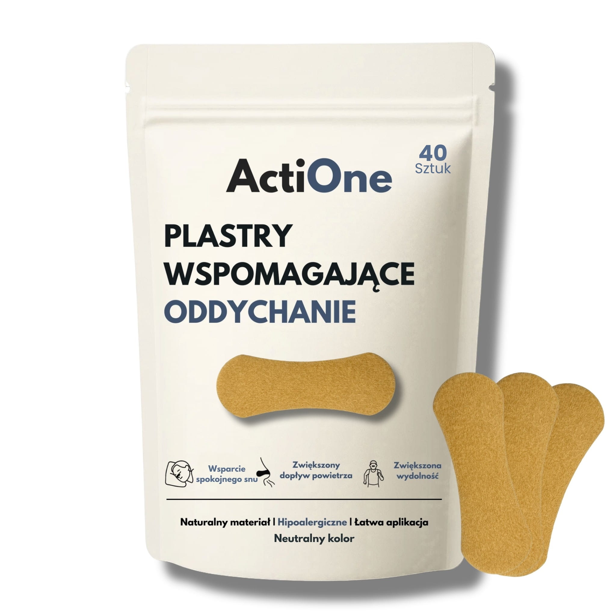 Plastry wspomagające oddychanie 40 szt.