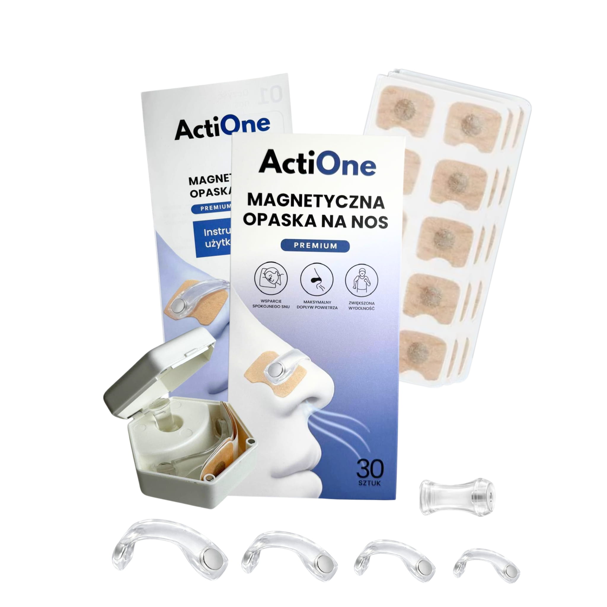 Transparentna opaska magnetyczna + Etui Gratis 