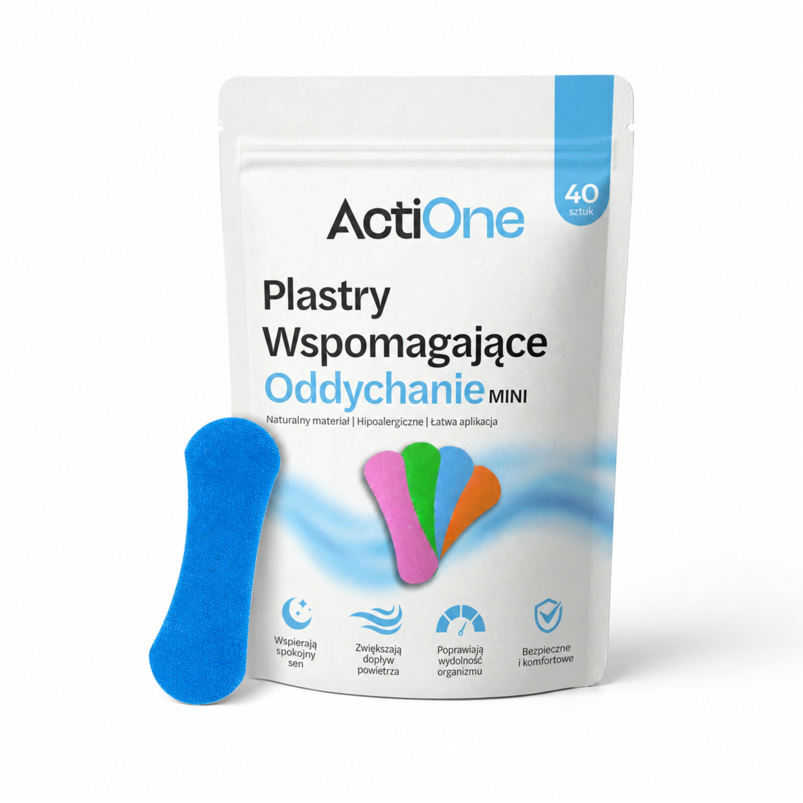 Plastry wspomagające oddychanie Mini 40 szt.  